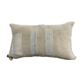 Coussin artisanal en toile ancienne style Kilim