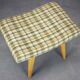 Mid-Century Upholstered Stool or Footstool, Czechoslovakia, 1970