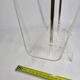 Vintage plexiglass and metal magazine holder, 80s