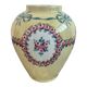 Antique porcelain vase with floral decoration – Louis XVI style – Lamp base