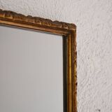 1950s Scandinavian mirror with carved frame