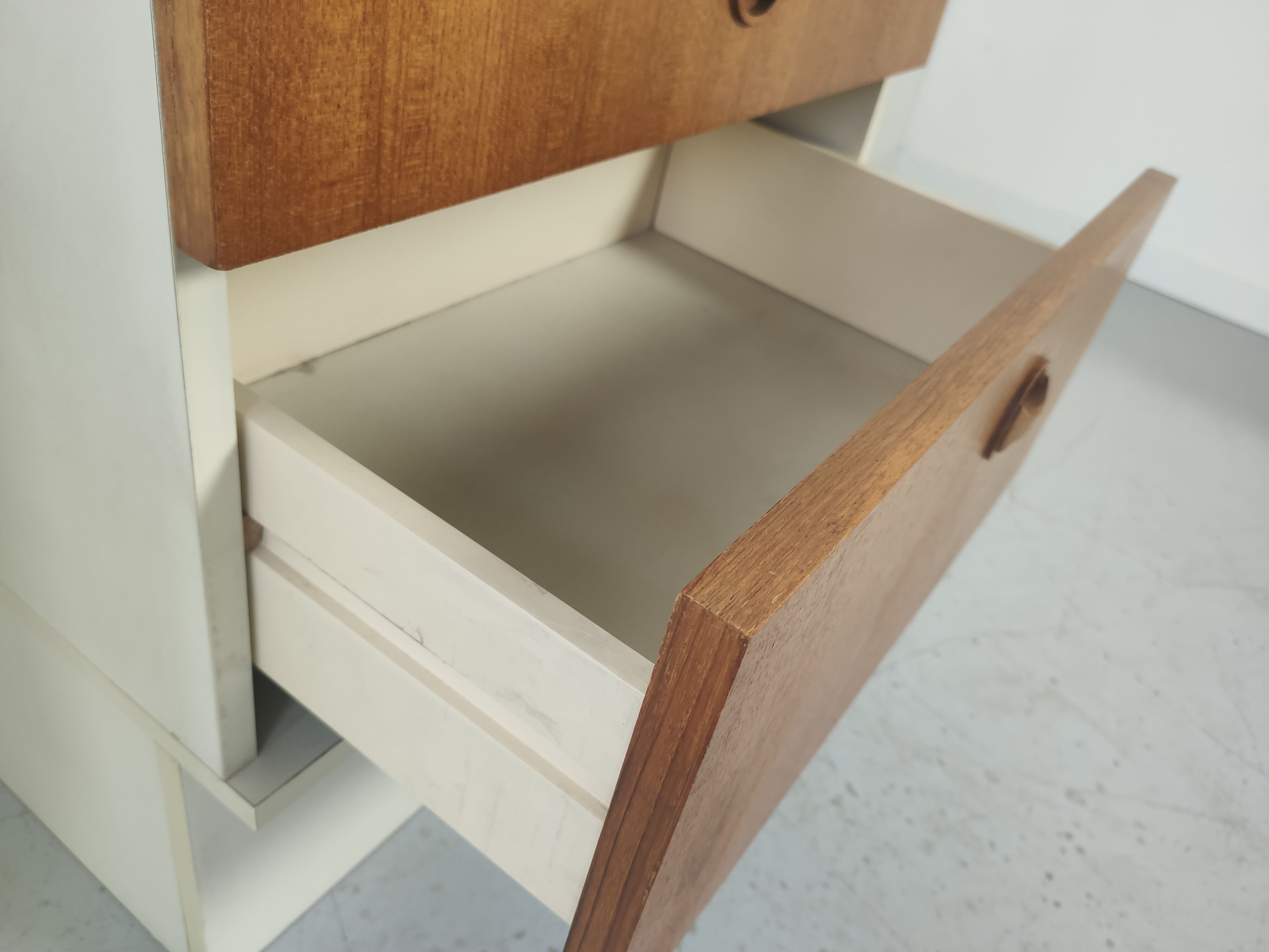 Pair of teak bedsides Scandinavian style 70s