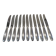 11 Christofle Rubans LXVI tapered silver metal handle table knives