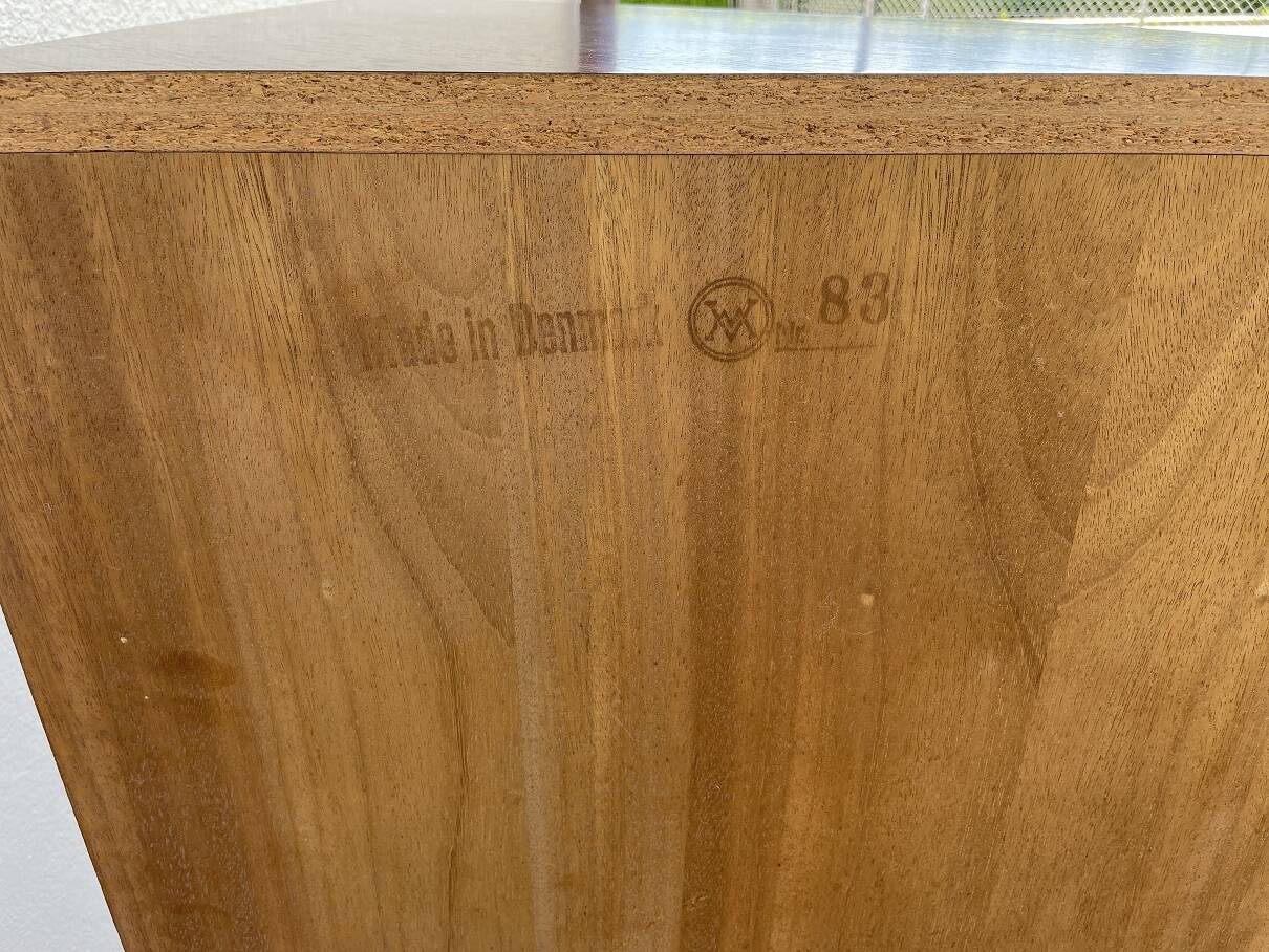 Vintage Scandinavian Wahl Iversen corner cabinet in Rio rosewood 1960