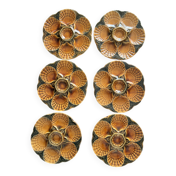Shell plates Sarreguemines