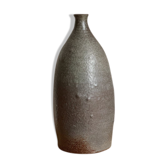 Grey ceramic vase