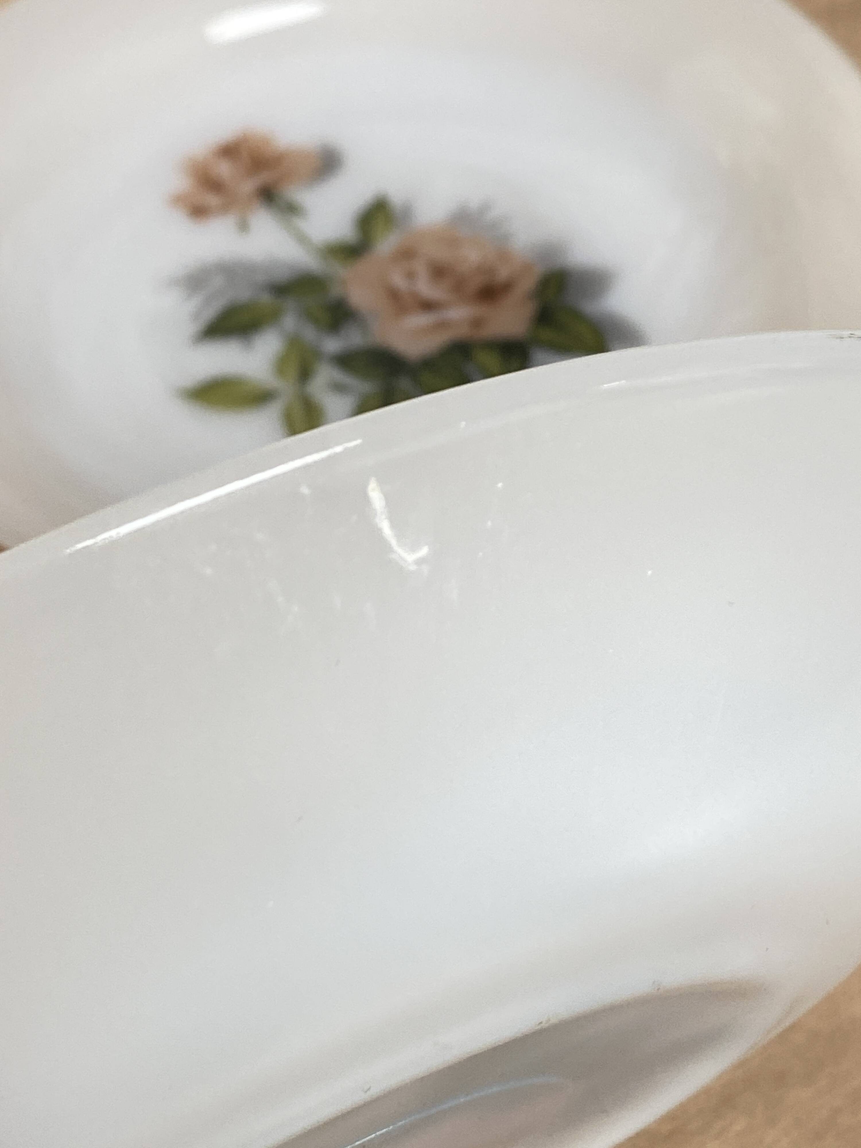 Set de 6 assiettes creuses Arcopal Rose de France
