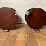 Pair of pedestal tables