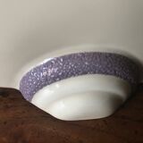 Pair of enamelled ceramic wall light