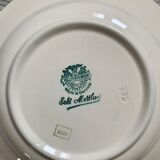 Lot de 3 assiettes rayées bleues villeroy & Boch
