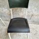 Set of vintage chairs stacking chairs green bakelite