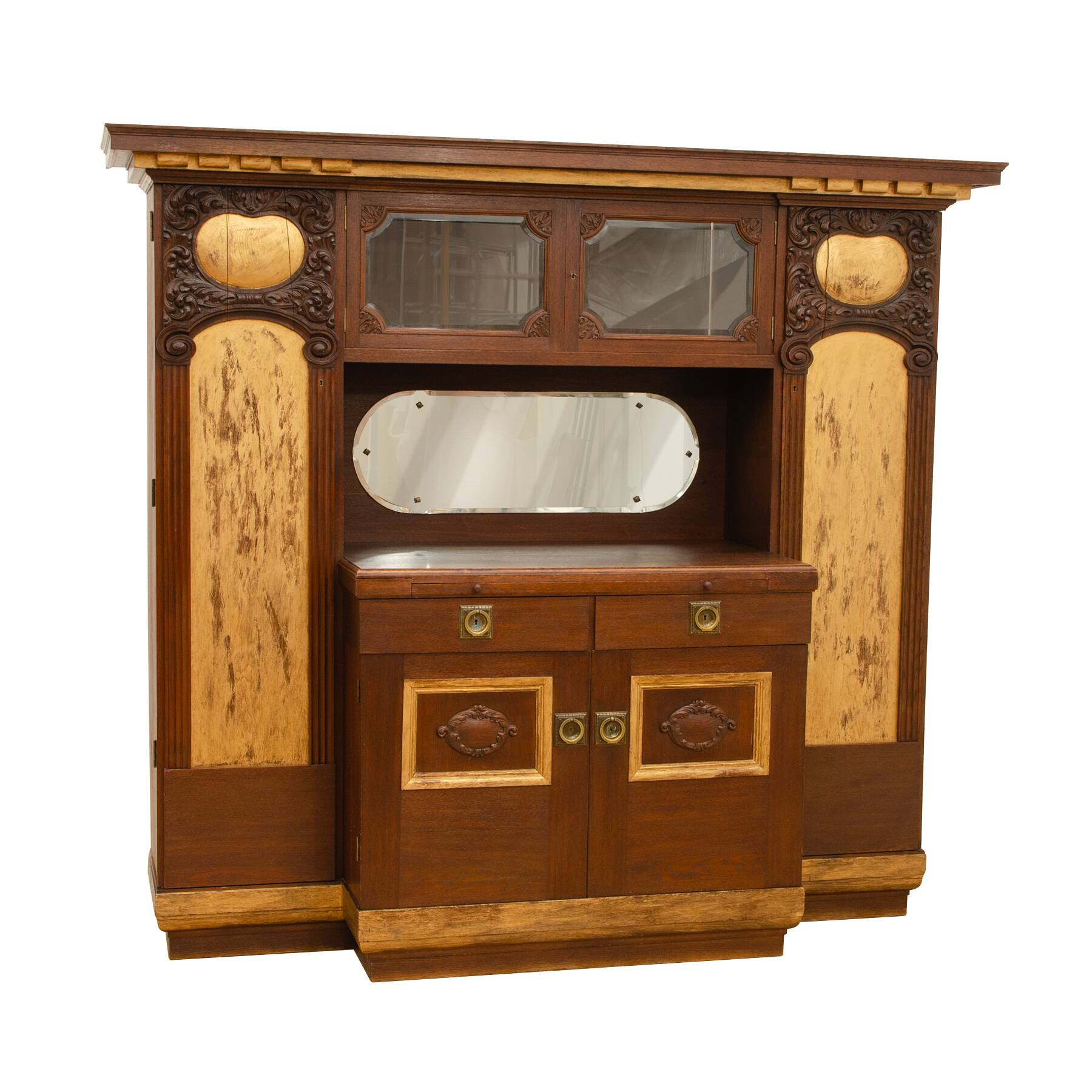 Immense buffet Art Nouveau, 1915, Autriche-Hongrie