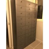 Wardrobe with metal lockers