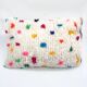 Housse de coussin berbère marocain beni Ouarain à pois colorés 60x40cm