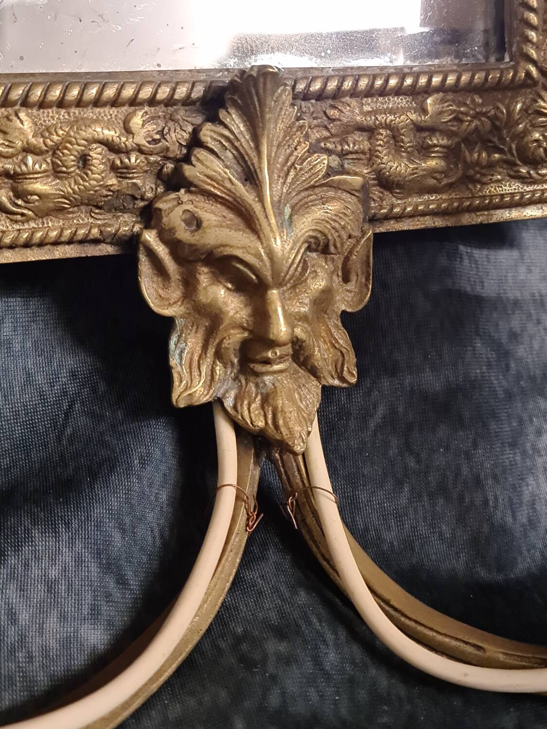 France 19th century pair of finely chiseled bronze sconces