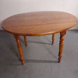 Round wooden table