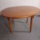 Round wooden table