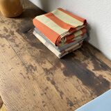 Solid oak work table console 220cm