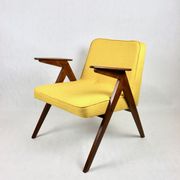 Yellow tweed bunny armchair