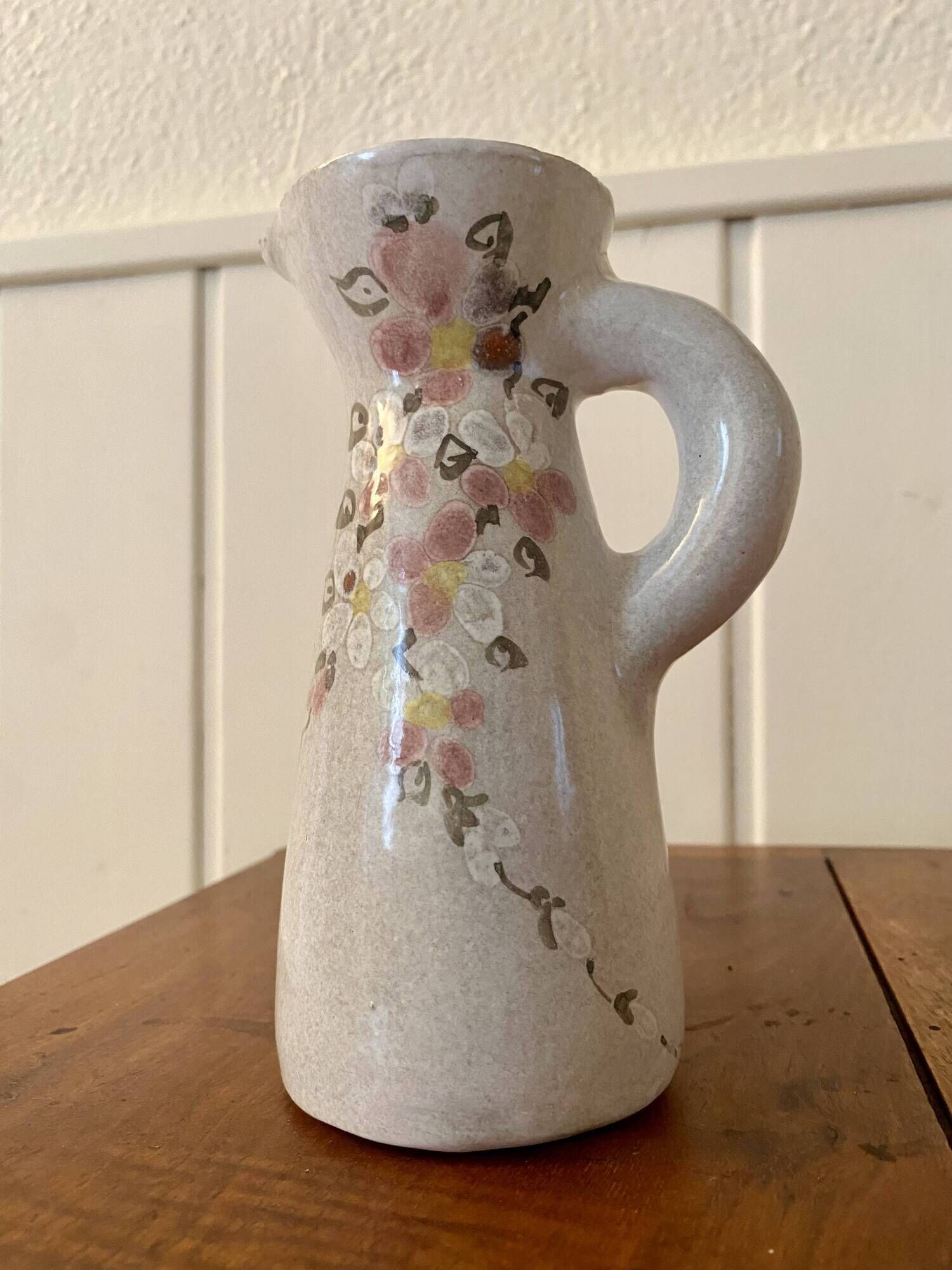 Ceramic pitcher, Poet Laval, Drôme, mid-20th century