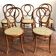 Set of 5 antique Thonet dining chairs model 20, ca. 1890.