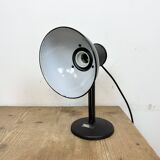 Lampe Photo de Table Vintage en Émail Noir, 1950s