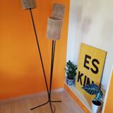 Lampadaire tripode vintage