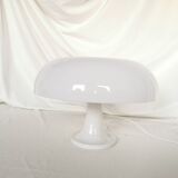 White plastic mushroom lamp