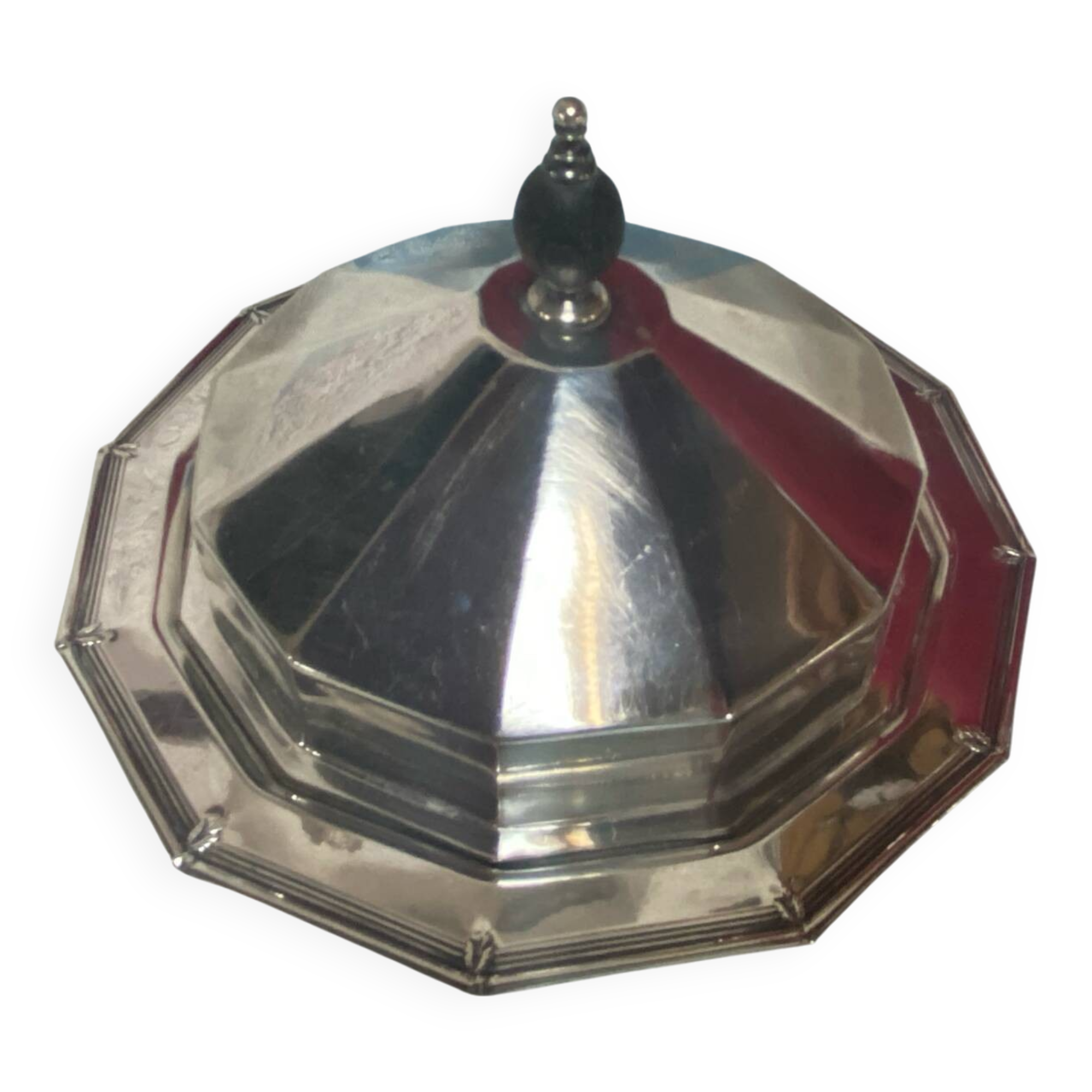 Gainsborough stamped silver plated butter dish