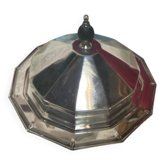 Gainsborough stamped silver plated butter dish