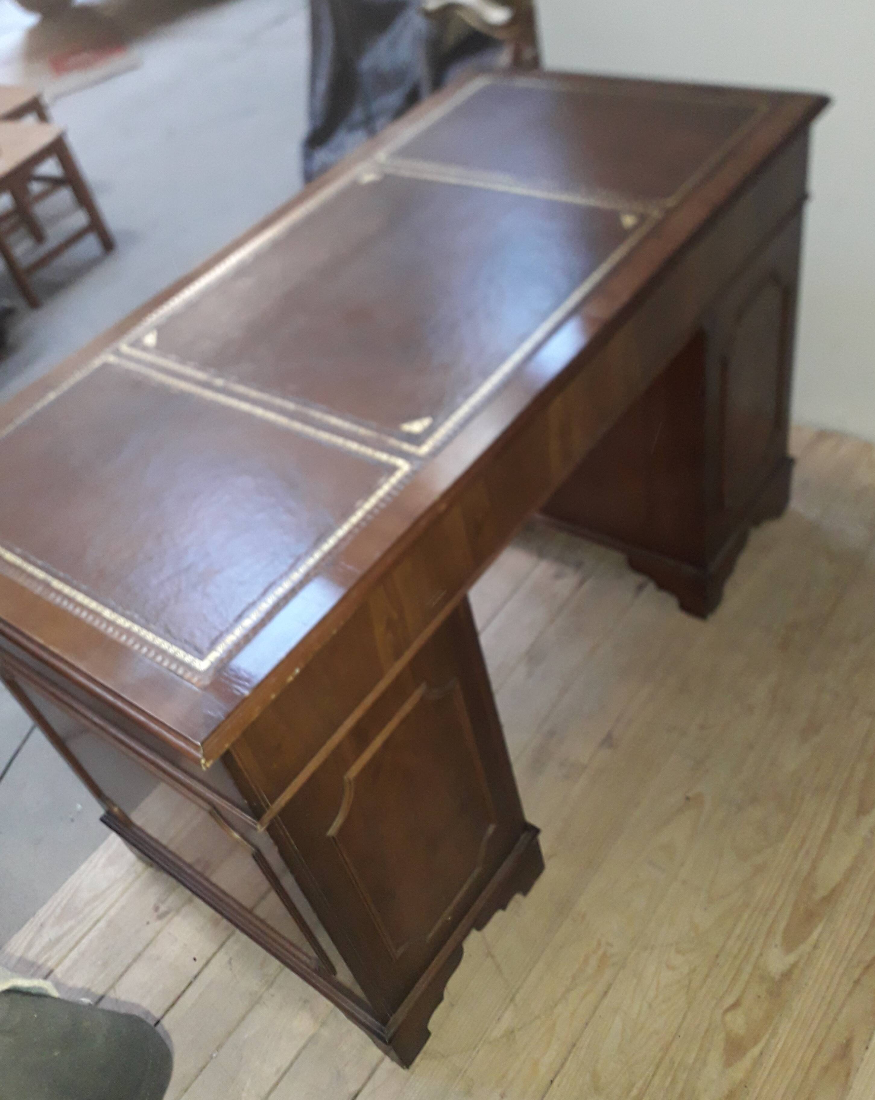 English coffer desk