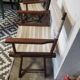 Folding director's armchairs