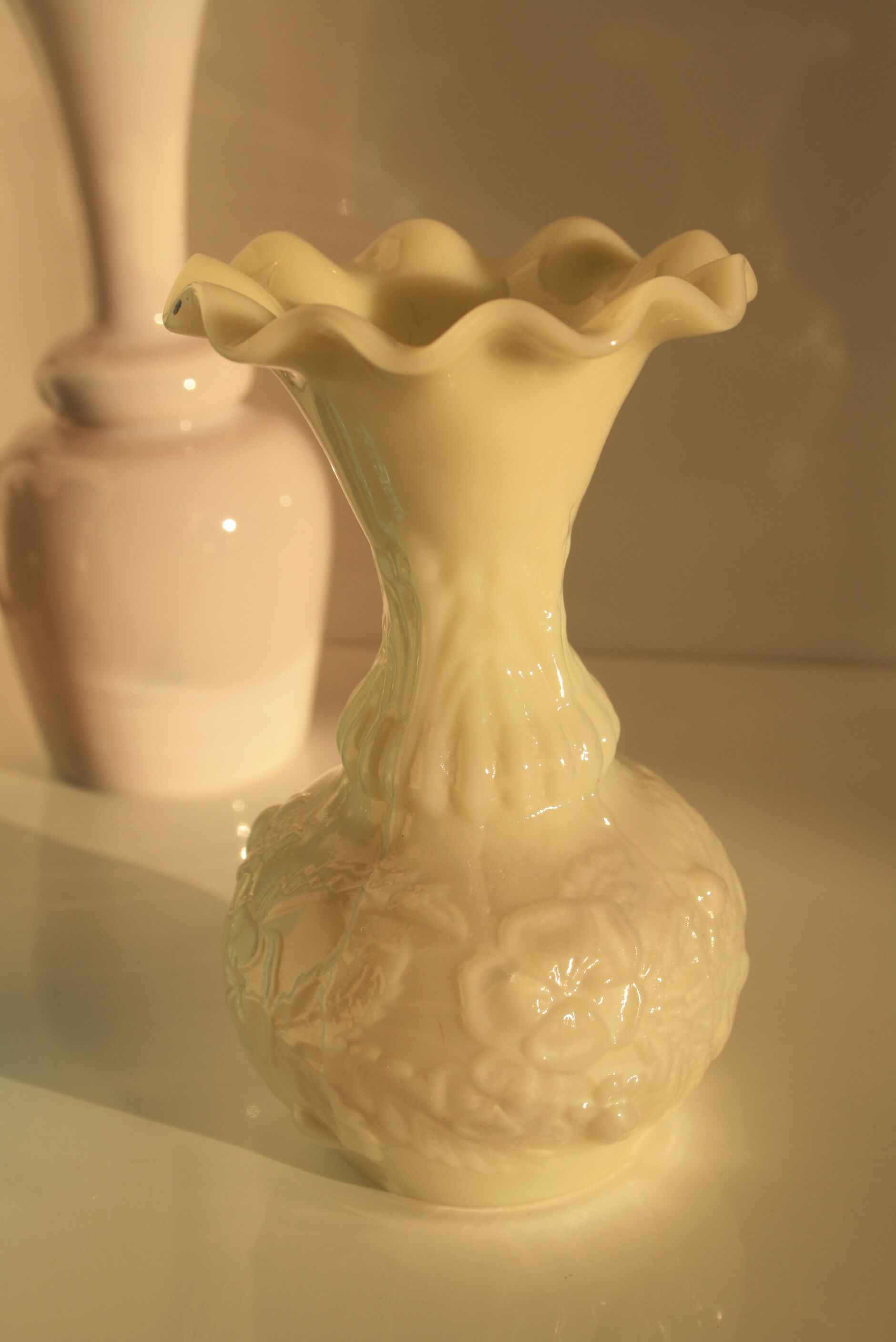 Opaline vases lot of 4