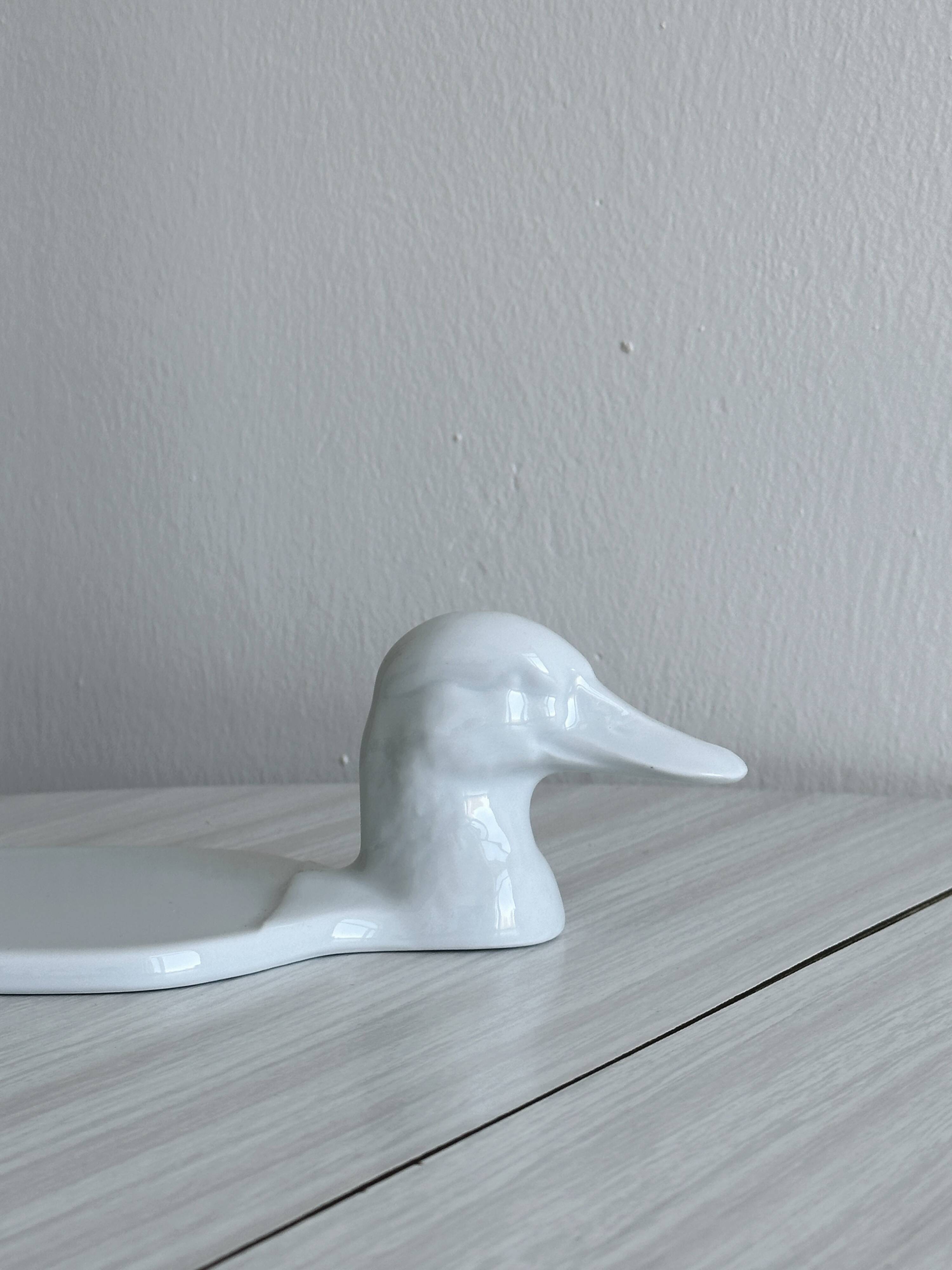 White porcelain foie gras dish