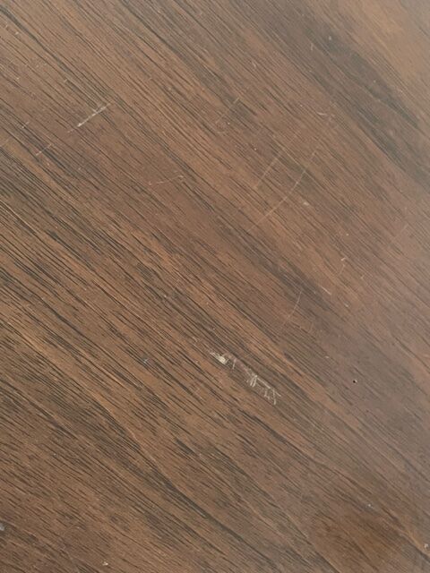 Art Deco pedestal table wood and chrome