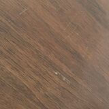 Art Deco pedestal table wood and chrome