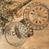 Glass bell with tray