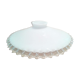 Abat-jour opaline blanche dentelle