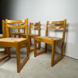 Ensemble de 5 chaises maison regain en orme