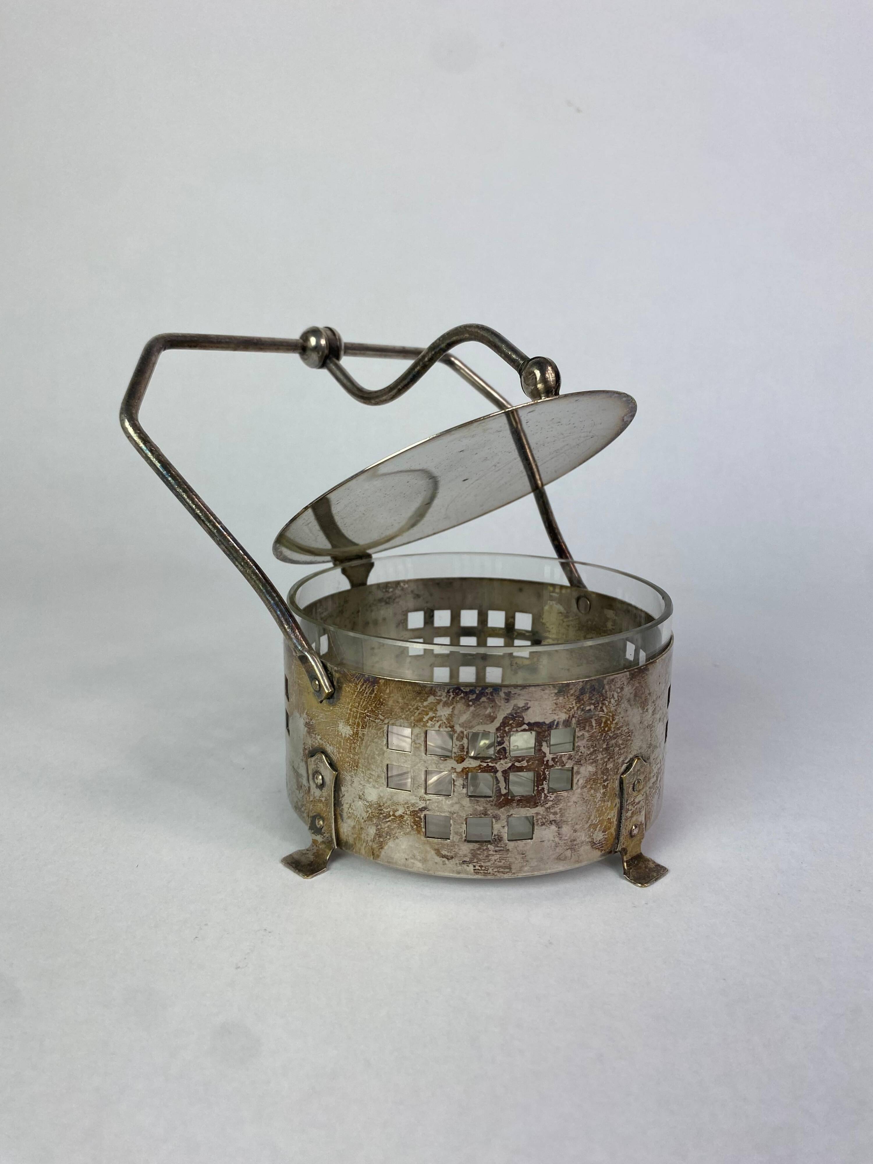 Boîte à sucre Jugendstil par Hans Ofnar ou Josef Hoffmann