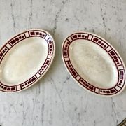 Duo of raviers Badonviller model "Barbizon" 30s