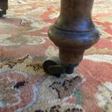 Oval walnut table