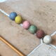 Jeu de croquet de salon vintage