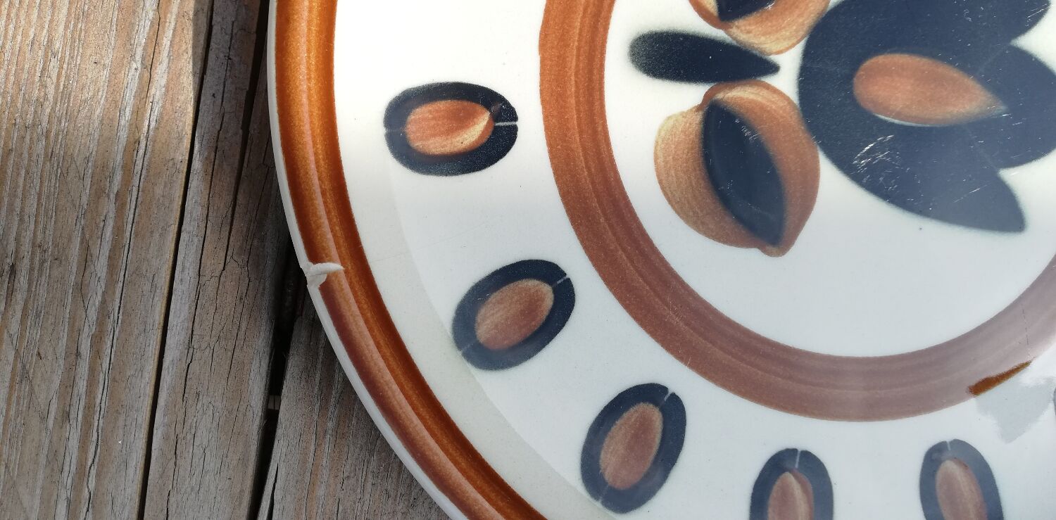 Plat et assiettes kimono Boch