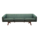 Canapé vert mélangé, design danois, années 1960, fabricant : A. Mikael Laursen.