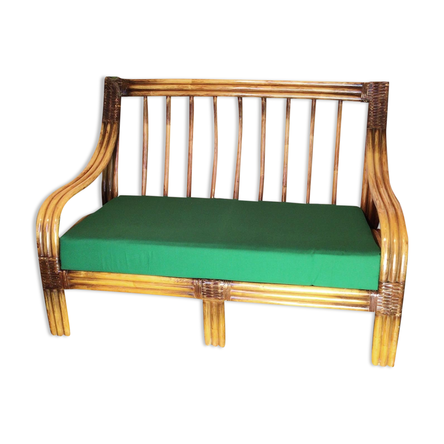 Rattan bench