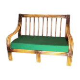 Rattan bench