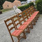 Table monastère en chêne massif avec 8 chaises