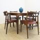 Dining room set in rosewood with table and 4 chairs, 1960s.