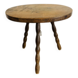 Oval side coffee table